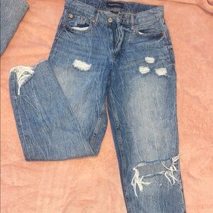 Superdown Distressed Blue Jeans